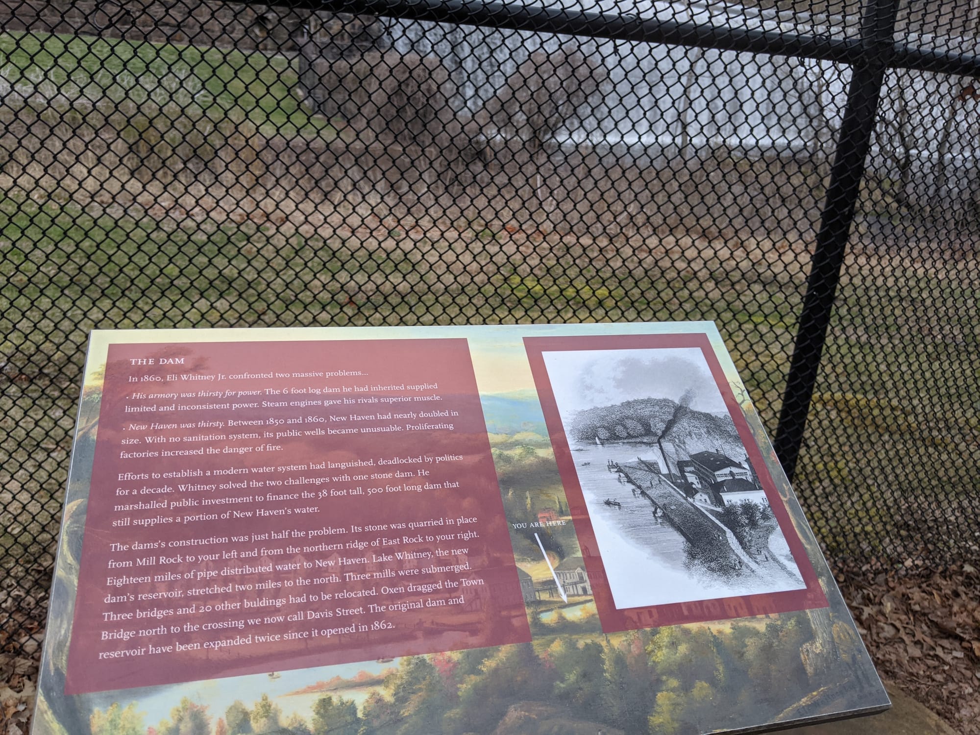 The Dam, photographed on the trail