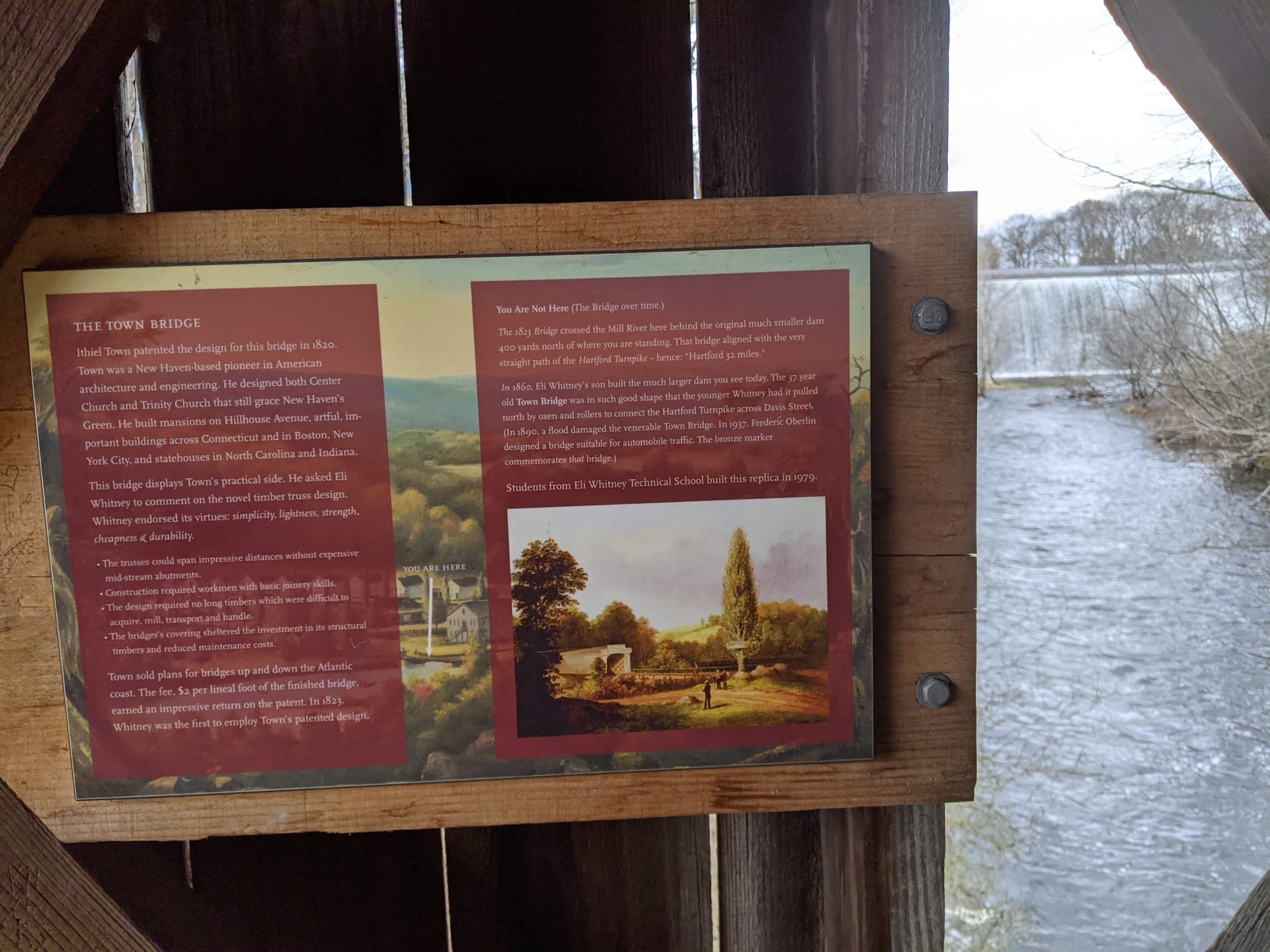 The Town Bridge, photographed on the trail