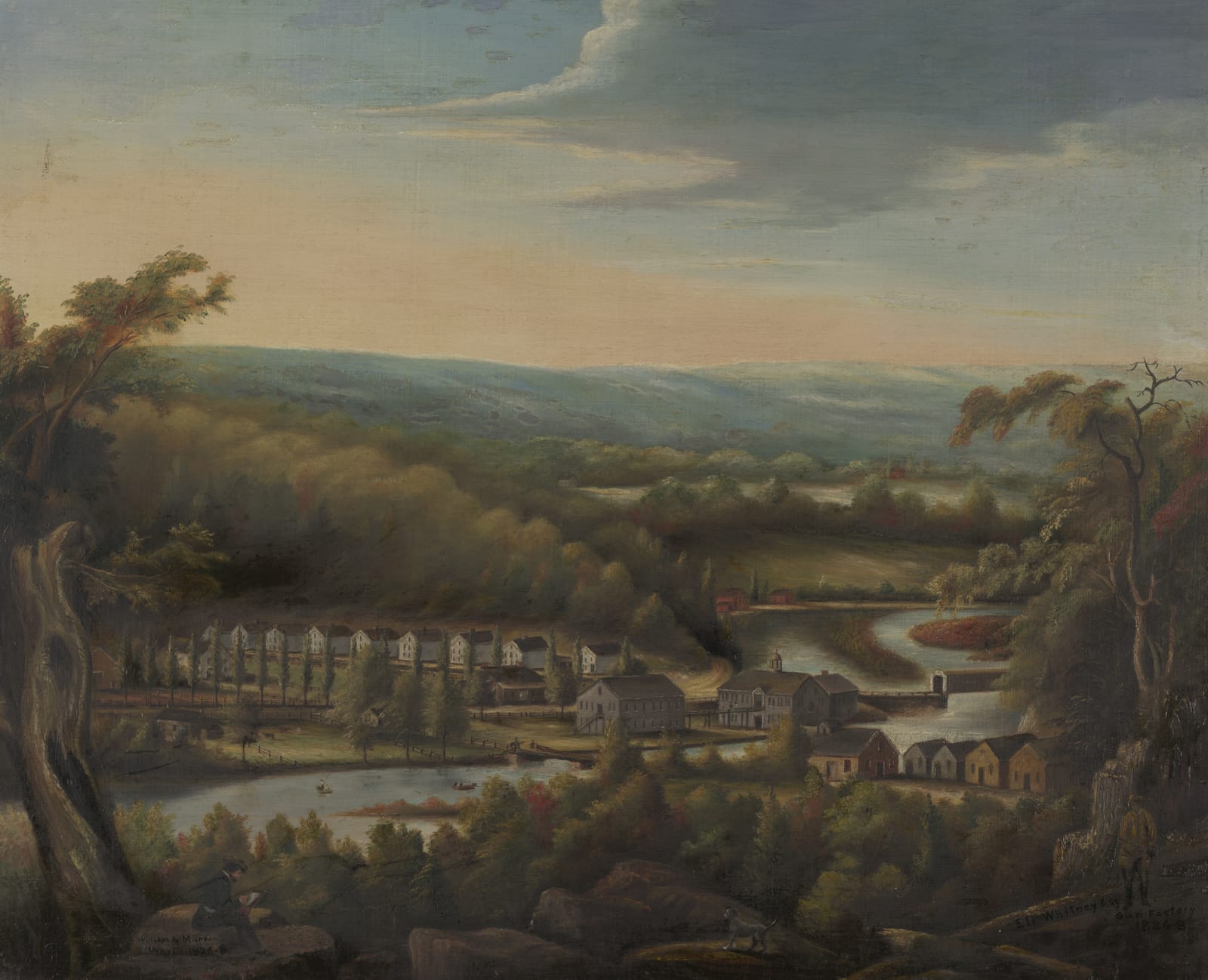 Lake Whitney, the reservoir the dam created. It supplied New Haven's drinking water from 1860 until 1991.
